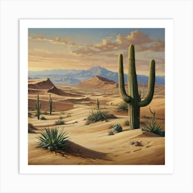 Desert Landscape 1 Art Print