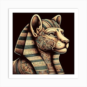 Egyptian Lion Art Print