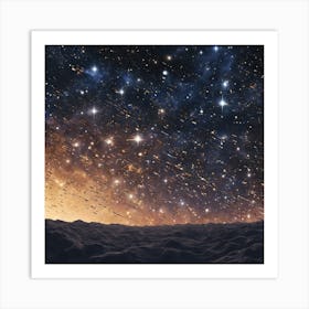 Jigsaw Puzzle of a Starry Sky Art Print