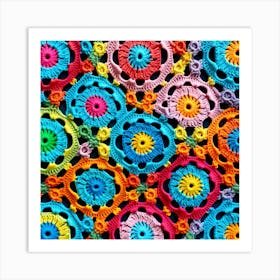 Crocheted Afghan 3 Art Print