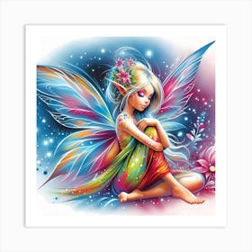 Rainbow Fairy 3 Art Print