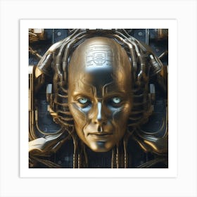 Cyborg Head 51 Art Print