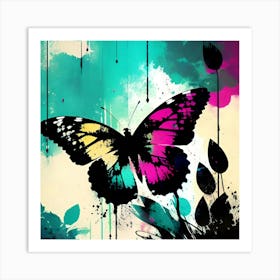 Butterfly Painting 167 Art Print