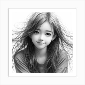 Asian Girl 3 Art Print