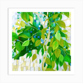 Vines Leaves and Patterns Art Print