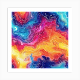 Abstract Aura (9) Art Print