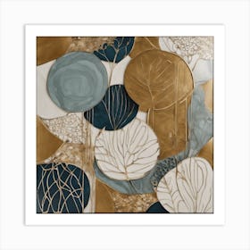 Abstract Leaves Art Print