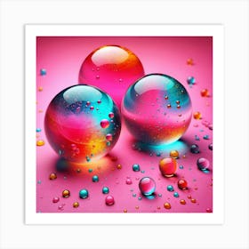 Water Spheres Art Print