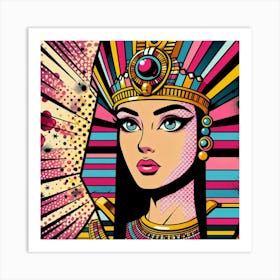 Pop Egyptian Zayna Luxe Art Print