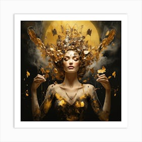 Golden Woman Art Print