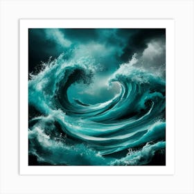 Stormy Sea 13 Art Print