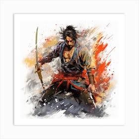 Samurai Warrior Art Print