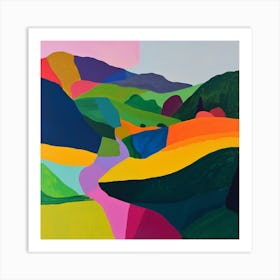 Abstract Travel Collection Liechtenstein 3 Art Print