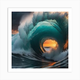 Hawaiian Sunset Art Print