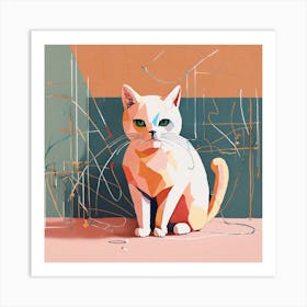 Cat Painting 1 Art Print