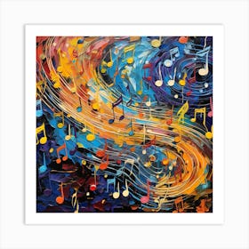 Music Notes 10 Art Print