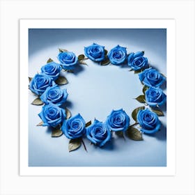 Blue Roses 18 Art Print