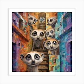 Meerkats 1 Art Print