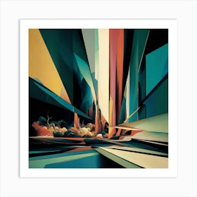 A Striking Abstract Painting Featuring An Array Of Q0nlkqi2sbmb0y Lnnpeq Csxvpcmlrsamyt69f Vza Art Print