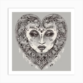 Heart Of A Woman Art Print