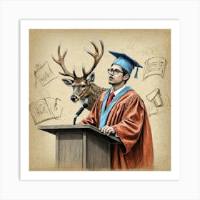 Graduation Speech Art Print