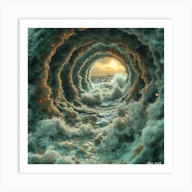 Tunnel In The Ocean Art Print