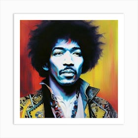 Jimi Hendrix 6 Art Print