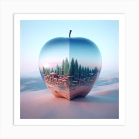 Apple In The Desert Art Print