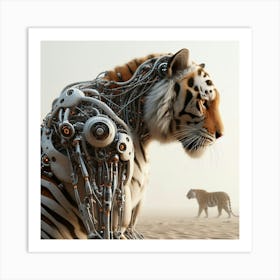 Robot Tiger 2 Art Print