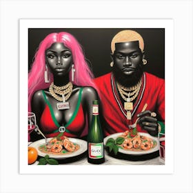 Gucci Mane & Nas Art Print