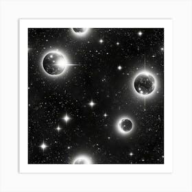 Galaxy Stars And Planets Art Print