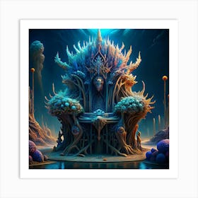 Fantasy Underwater Throne Art Print