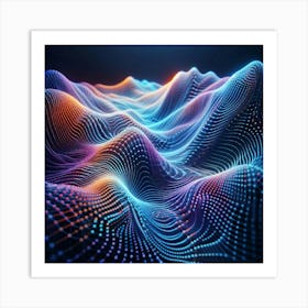 Abstract Wave Pattern 1 Art Print