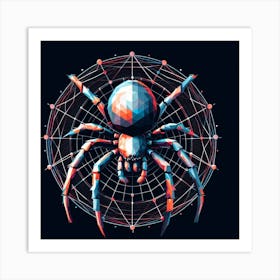 Spider In The Web Art Print