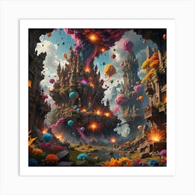 City In The Sky Art Print