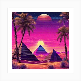 Egyptian Pyramids Art Print