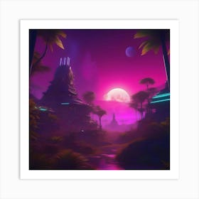 Sci - Fi City Art Print