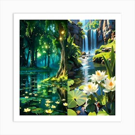 Lily Pond Art Print