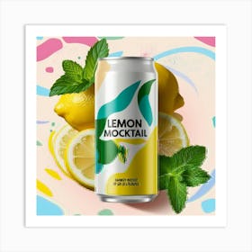 Lemon Mocktail Art Print