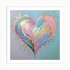 Heart Of Gold Art Print