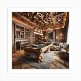 Billiard Room-3 Art Print