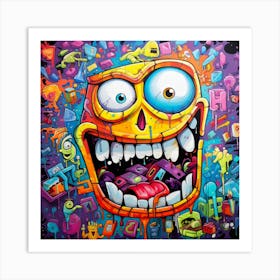 Face Of The Monster Art Print