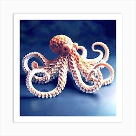 Origami Octopus Art Print