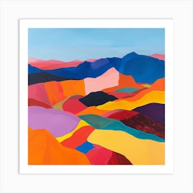 Abstract Travel Collection Afghanistan 1 Art Print