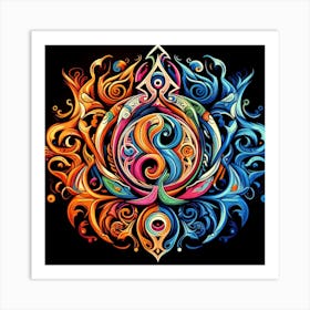 Yin Yang Symbol Art Print