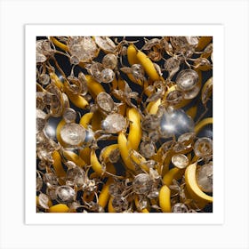 Bananas And Crystals Art Print