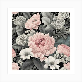 Pink Peonies Art Print