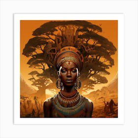 African Woman 27 Art Print