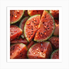 Watermelon Slices Art Print