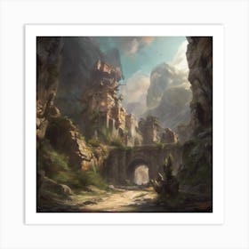 Ruins Of A City 6 Art Print